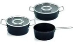 Fissler Adamant Set Pfannen Schwarz Antihaftbeschichtet