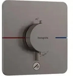 Showerselect Comfort - Unterputz-thermostatarmatur, Chrom Schwarz Geb&uuml;rstet 15589340