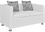 2-sitzer-sofa Kunstleder Wei&szlig; Vidaxl