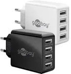 Usb-lader 44953, 4-fach, 3 A, 30 W, Schwarz - Goobay