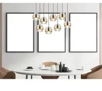 Pendelleuchte Milley 8-flammig Mit Rauchglas Und Messing, Breite 103cm