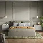 Nachttisch Eliza, Grau, 66 X 60 Cm 2er Set Vicco