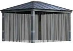 Palram-canopia - Polyester Moskitonetz F&uuml;r Pavillon Dallas 4300 Grau