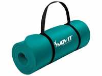 Movit® Yogamatte - 183x60 cm, 10 mm Dicke, Rutschfest, Faltbar,...