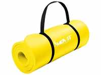 Movit® Yogamatte - 183x60 cm, 10 mm Dicke, Rutschfest, Faltbar,...