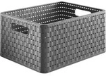 Korb Country A4, 18 L Anthrazit Boxen, K&ouml;rbchen & Kisten - Rotho