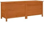 Gartentruhe Braun 150x50x56,5 Cm Massivholz Tanne Vidaxl