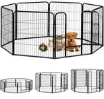 Relaxdays - Welpenauslauf, Kleine Hunde, Welpen, Kleintiere, F&uuml;r Innen, Au&szlig;en,