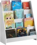 Sobuy - Kmb32-w Kinder B&uuml;cherregal Kinderregal Zeitungsst&auml;nder Mit 4 Ablagef&auml;chern