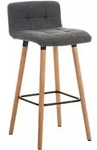 Barhocker Lincoln Stoff Hellgrau
