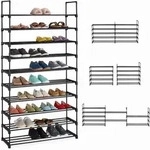 Relaxdays - Xxl Schuhregal Stecksystem, 10 Ebenen, Modular, Hxbxt: 175,5 X 93 X 30,5