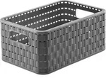 Rotho - Korb Country A5, 6 L Anthrazit Boxen, K&ouml;rbchen & Kisten