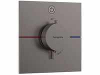 ShowerSelect Comfort - Unterputz-Thermostatarmatur, Chrom schwarz gebürstet 15571340