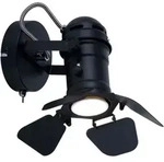 Retro Wand Lampe Schlaf G&auml;ste Zimmer Beleuchtung Schwarz Klappen Spot Verstellbar