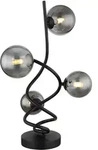 Globo - Tischleuchte Beistelllampe Nachttischlampe Led Glas Rauchfarbe D 15 Cm