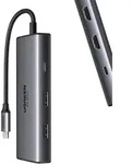 6-in-1-adapter Ugreen Cm498 Hub: Usb Auf 2x Usb-a 3.0, Usb-c 3.0, 2x Hdmi, Pd