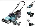 Makita Dlm 432 Rt2 Akku Rasenm&auml;her 36 V ( 2x 18 V ) 43 Cm Brushless + 2x Akku 5,0 Ah