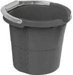 Rotho - Eimer Daily Mit Skala 10 L Anthrazit Haushaltseimer