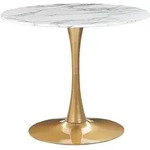 Esstisch Boca Marmor Optik / Gold 90 Cm 90 Cm