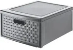 Schubladenbox Country Gro&szlig;, 19,2 L Anthrazit Schubladenbox - Rotho