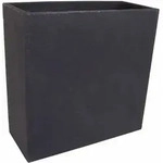 Spetebo - Xxl Kunststoff Pflanzkasten Eckig - Anthrazit / 60 X 26 Cm - Kubus