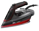 Braun Si 5057 Rd Dampfb&uuml;geleisen Keramik-b&uuml;gelsohle 2700 W Schwarz, Rot