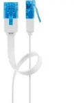 Goobay - Cat 6a Flach-patchkabel, U/utp, Wei&szlig;, Kupferleiter (cu). Kabell&auml;nge 1 M
