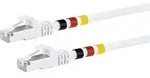 Netzwerkkabel Cat7 2x 3 Farbringe 2,5 M Ethernetkabel (rj-45/8p8c) - Schwaiger