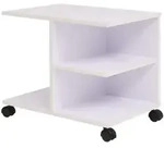 Vidaxl - Beistelltisch Mit Rollen 50&times;35&times;42 Cm Wei&szlig;
