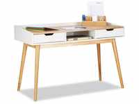 Schreibtisch, skandinavisches Design, 2 Schubladen, Bürotisch HxBxT: ca. 76 x 120 x