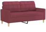 2-sitzer-sofa Weinrot 140 Cm Stoff - Vidaxl