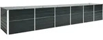 Garten-hochbeet Verzinkter Stahl 480x80x77 Cm Anthrazit - Vidaxl
