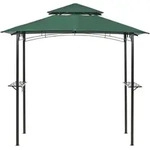 Beliani - Berdachung Aus Metallrahmen Mit Haken Und Regalen Gartenpavillon