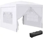 Outsunny Pavillon Ca.3x3m, Wasserabweisend Stabil Winterfest Pop-up...