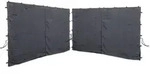 Quick-star - 2 Seitenteile Mit Rv 300x195cm Anthrazit F&uuml;r Rank Pavillon 3x3m