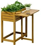 Outsunny - Hochbeet Blumenkasten Pflanzkasten Mit Klappbarer Tischplatte,