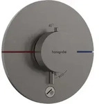 Showerselect Comfort - Unterputz-thermostatarmatur, Chrom Schwarz Geb&uuml;rstet 15562340