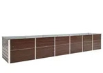 Garten-hochbeet Verzinkter Stahl 480x80x77 Cm Braun - Vidaxl