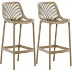 Clp - 2er Set Outdoor Barhocker Air Schlamm