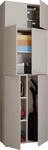 Holz Besenschrank Putzschrank Lona A