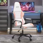 Gaming-stuhl Wei&szlig; Und Rosa Kunstleder Vidaxl731765