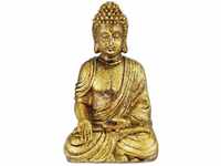 Buddha Figur Garten, wetterfest & frostsicher, Gartenbuddha sitzend,...