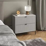 Nachttisch Eliza, Grau, 66 X 60 Cm Vicco