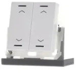 Mdt Technologies Taster Light 55 2-fach Rgbw,rws/gl&auml;,jalou. Be-tal5502.a1