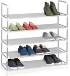 Schuhregal Stecksystem, 5 Ebenen, Schuhablage F. 20 Paar Schuhe, Metall &...