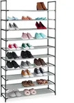 Relaxdays Xxl Schuhregal Stecksystem, 10 Ebenen, F&uuml;r 50 Paar Schuhe, Stoff