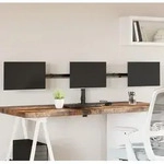 Vidaxl - Tischhalterung F&uuml;r 3 Monitore Schwarz Stahl Vesa 75/100 Mm