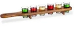 3 X Schnapsbrett Holz, 18 Schnapsgl&auml;ser, 4 Cl, Praktische Schnapslatte, Halber