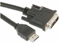 Pollin-choice - HDMI-Kabel, 19-poliger HDMI-Stecker auf DVI-D-Stecker, 5m