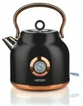 Haeger - Ek-22b.024a Elektrischer Wasserkocher 1,7 L 2200 W Schwarz, Gold